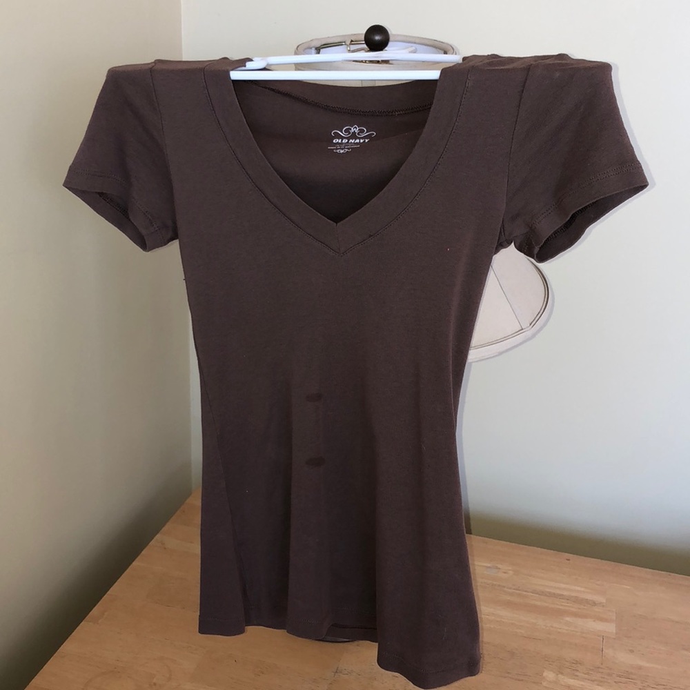 Plain brown tee